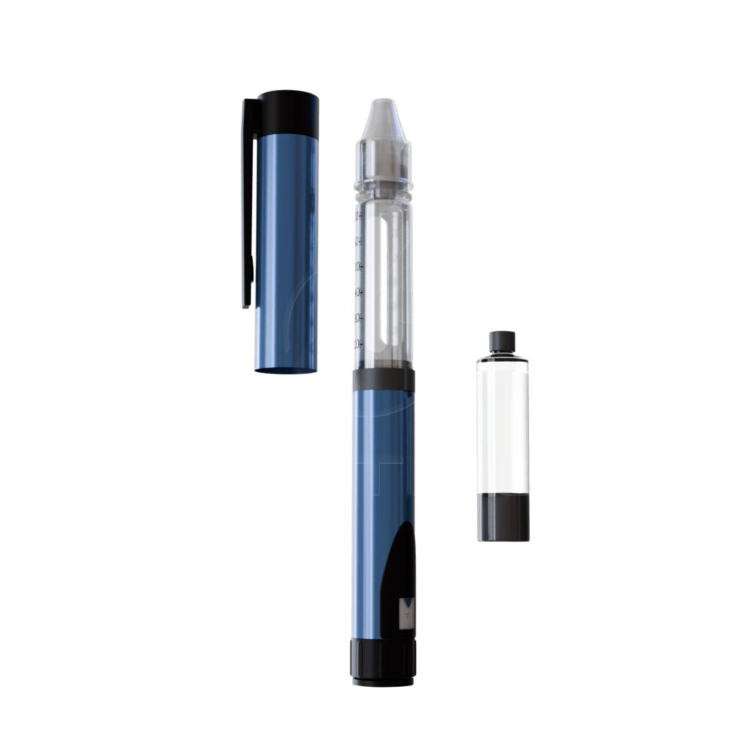 Reusable Aluminum Peptide Pen V2 with Matte Luxe Case - Image 2