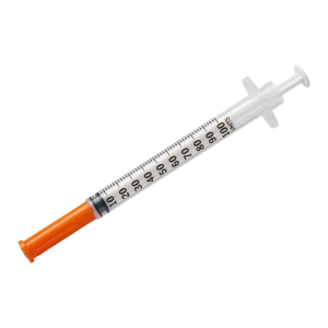 1mL Precision Measurement Syringes 31G x 8mm, 100 Count Box