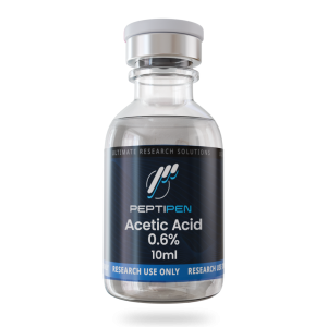 10ml sterile vial of 0.6% acetic acid research reconstitution solution