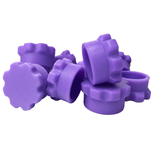 Reusable rubber vial storage caps for 3ml vials, 10 pack
