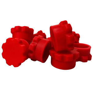 Reusable rubber vial storage caps for 3ml vials, 10 pack