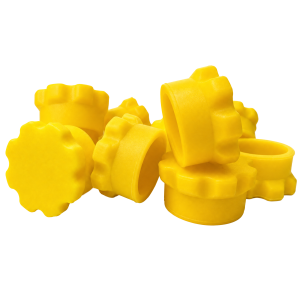 Reusable rubber vial storage caps for 3ml vials, 10 pack